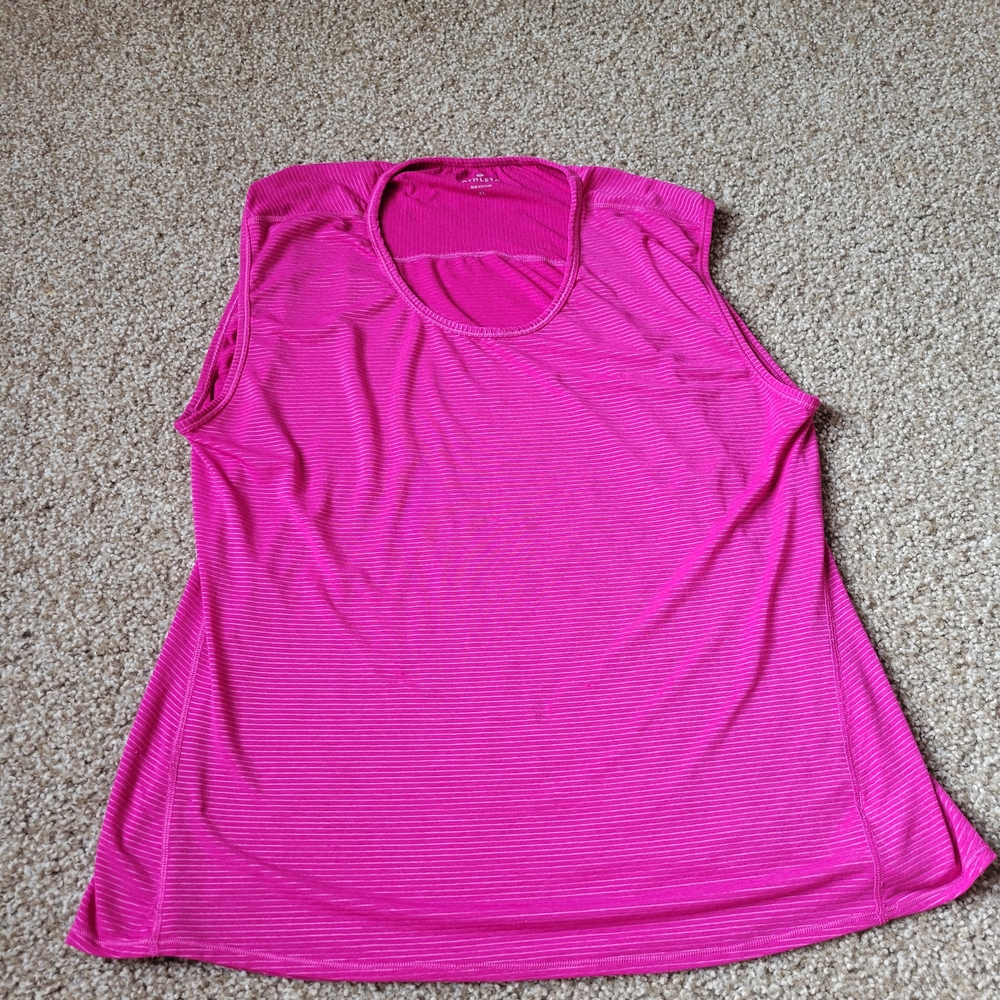 Athleta Active Wear Outdoor Vibrant Pink Sleeveless Tank Top Size XL